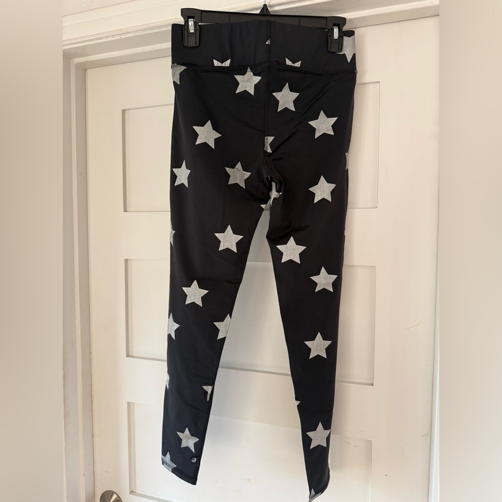 Terez Black and Silver Star Foil Leggings - Picture 7 of 7